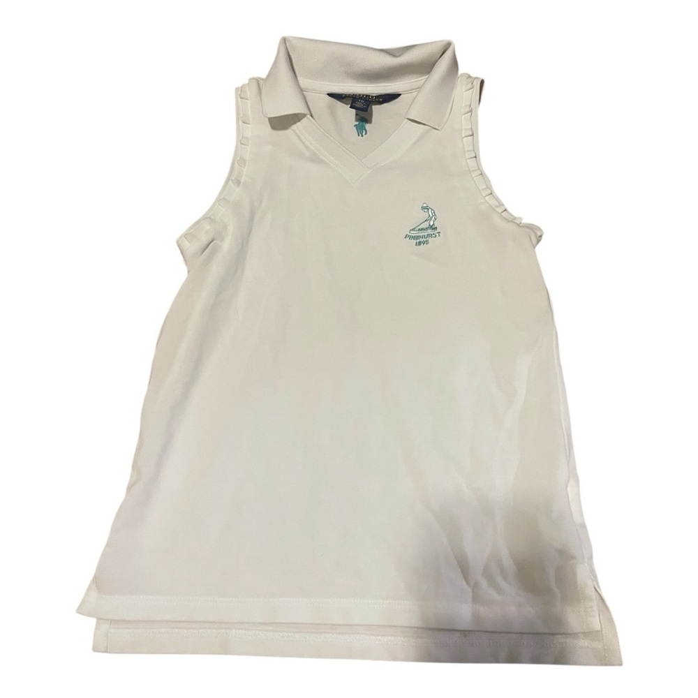 Ralph Lauren Girl’s Sleeveless Polo Pinehurst Golf Shirt